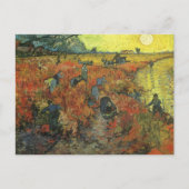 Vincent van Gogh - De rode wijngaard Briefkaart (Voorkant)