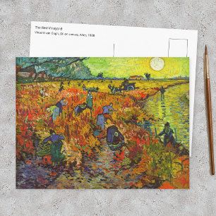 Vincent van Gogh - De Rode Wijngaard Briefkaart