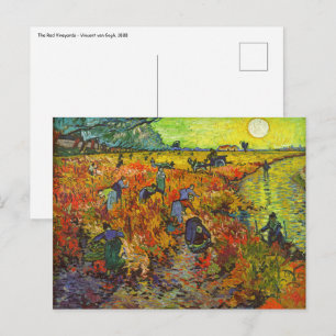 Vincent van Gogh - De rode wijngaard Briefkaart