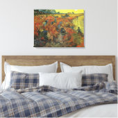 Vincent van Gogh - De rode wijngaard Canvas Afdruk (Insitu (Slaapkamer))