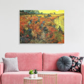 Vincent van Gogh - De rode wijngaard Canvas Afdruk (Insitu (Woonkamer))
