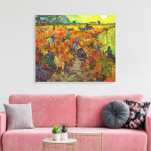 Vincent van Gogh - De Rode Wijngaard Canvas Afdruk (Insitu (Woonkamer))