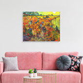 Vincent van Gogh - De Rode Wijngaard Canvas Afdruk (Insitu (Woonkamer))