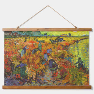 Vincent van Gogh - De Rode Wijngaard Hangend Wandkleed