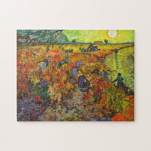 Vincent van Gogh - De Rode Wijngaard Legpuzzel (Horizontaal)