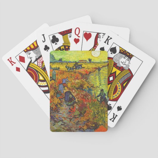 Vincent van Gogh - De Rode Wijngaard Pokerkaarten (Achterkant)
