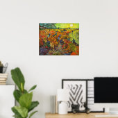Vincent van Gogh - De Rode Wijngaard Poster (Thuiskantoor)