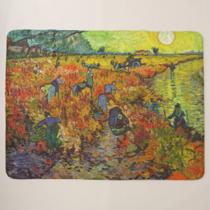 Vincent van Gogh - De Rode Wijngaard Sherpa Deken