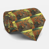 Vincent van Gogh - De rode wijngaard Stropdas (Opgerold)