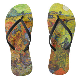 Vincent van Gogh - De Rode Wijngaard Teenslippers