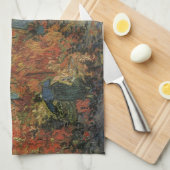 Vincent van Gogh - De rode wijngaard Theedoek (Quarter Fold)