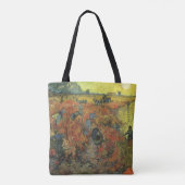 Vincent van Gogh - De rode wijngaard Tote Bag (Achterkant)