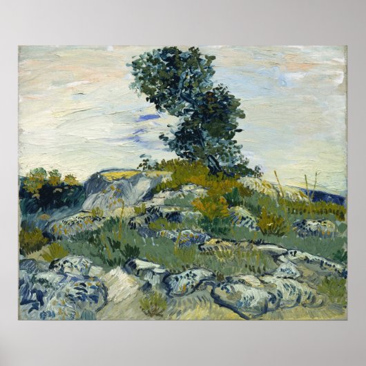 Vincent van Gogh De Rotsen Poster (Voorkant)