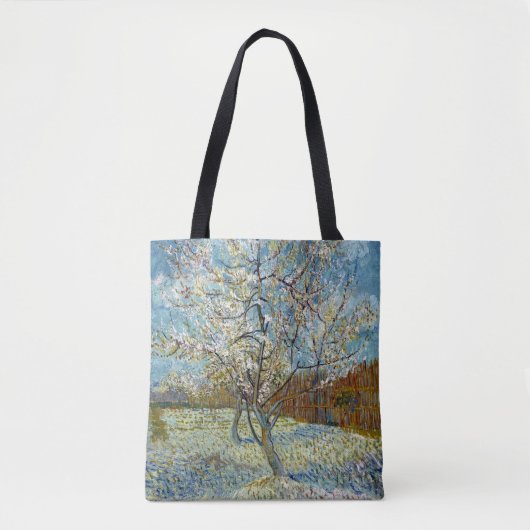 Vincent van Gogh de roze roze peach boom Tote Bag (Voorkant)