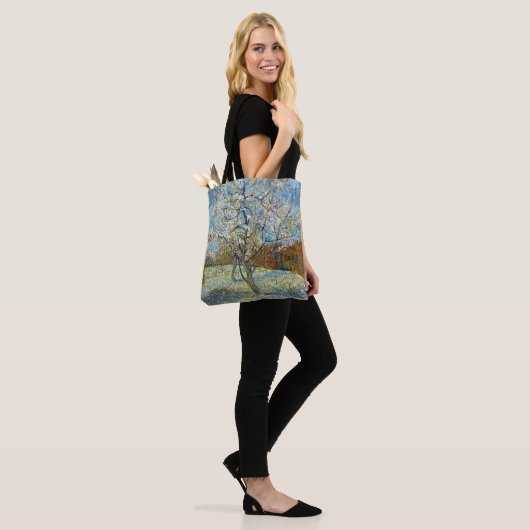 Vincent van Gogh de roze roze peach boom Tote Bag (Op model)