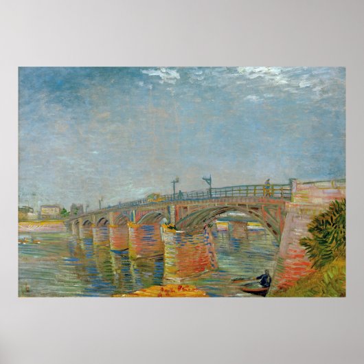 Vincent van Gogh - De Seine Bridge in Asnieres Poster (Voorkant)