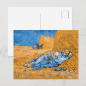 Vincent van Gogh - De Siesta Briefkaart (Voorkant / Achterkant)