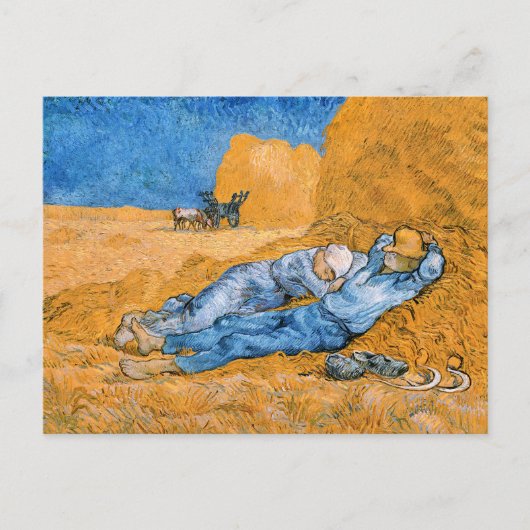 Vincent van Gogh - De Siesta Briefkaart (Voorkant)