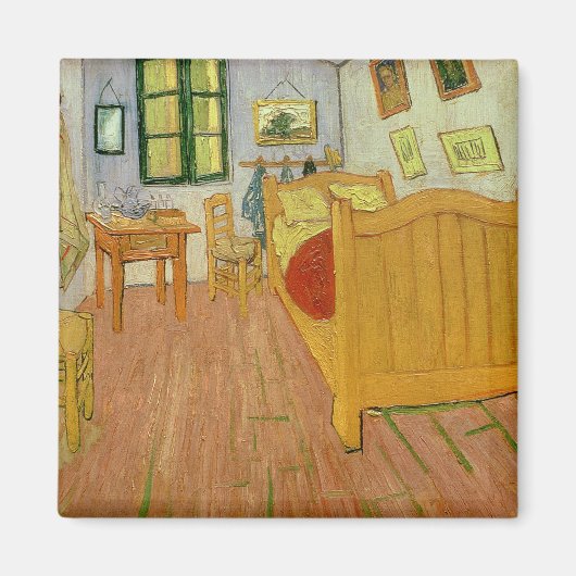 Vincent van Gogh | De slaapkamer, 1888 Magneet (Voorkant)