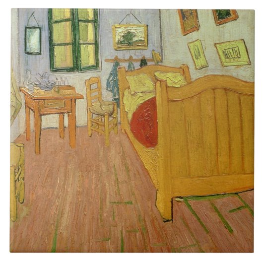 Vincent van Gogh | De slaapkamer, 1888 Tegeltje (Voorkant)