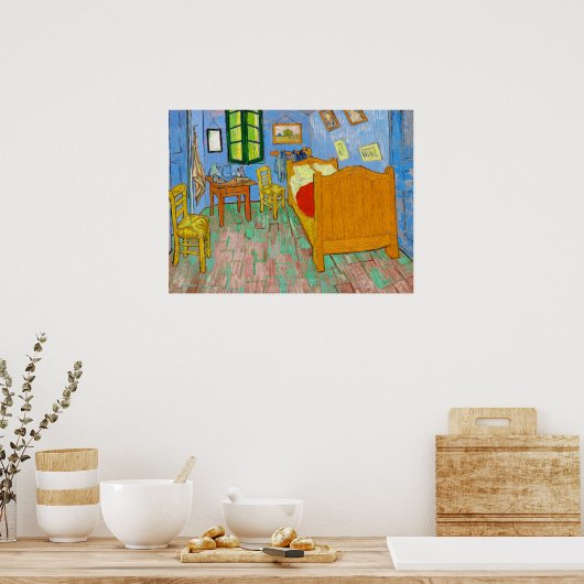 Vincent Van Gogh de slaapkamer in Arles Poster (Keuken)