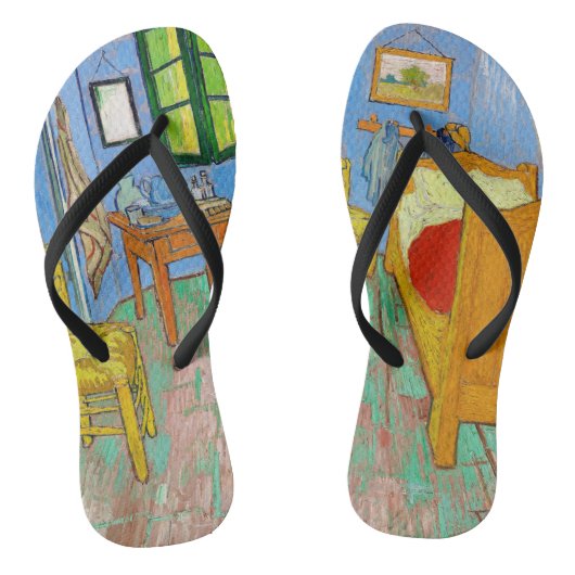 Vincent Van Gogh De Slaapkamer in Arles Teenslippers (Voetbed)
