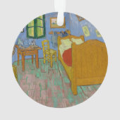 Vincent Van Gogh de slaapkamer Ornament (achterkant)