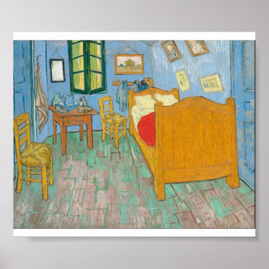 Vincent Van Gogh - De slaapkamer Poster (Voorkant)