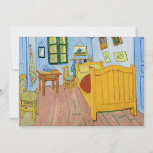 Vincent Van Gogh - De slaapkamer van Vincent in Ar Bedankkaart