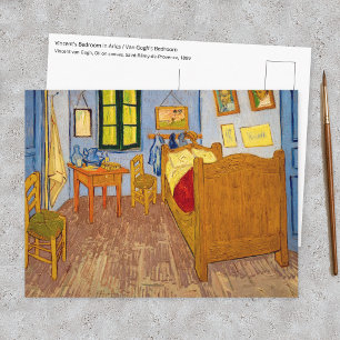 Vincent van Gogh - De slaapkamer van Vincent in Ar Briefkaart