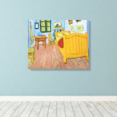 Vincent Van Gogh - De slaapkamer van Vincent in Ar Canvas Afdruk (Insitu (Houten vloer))