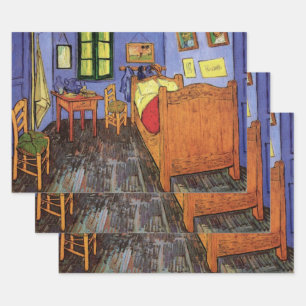 Vincent van Gogh - De slaapkamer van Vincent in Ar Inpakpapier Vel
