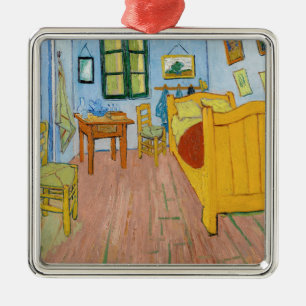 Vincent Van Gogh - De slaapkamer van Vincent in Ar Metalen Ornament