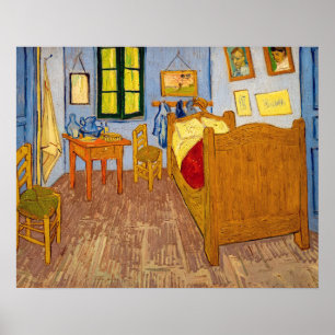 Vincent van Gogh - De slaapkamer van Vincent in Ar Poster