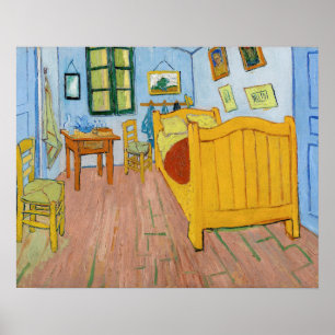 Vincent Van Gogh - De slaapkamer van Vincent in Ar Poster
