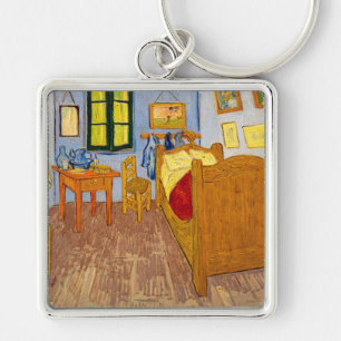 Vincent van Gogh - De slaapkamer van Vincent in Ar Sleutelhanger