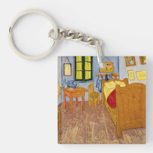 Vincent van Gogh - De slaapkamer van Vincent in Ar Sleutelhanger