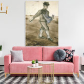 Vincent van Gogh | De Sower, 1881 Canvas Afdruk (Insitu (Woonkamer))