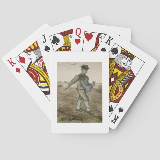 Vincent van Gogh | De Sower, 1881 Pokerkaarten (Achterkant)