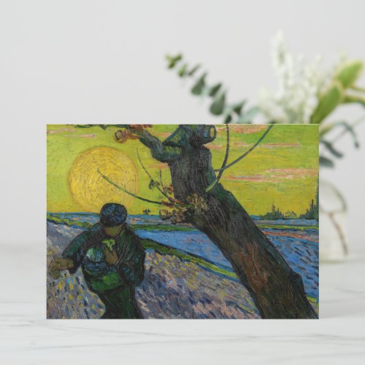 Vincent van Gogh - De Sower Bedankkaart (Staand voorkant)