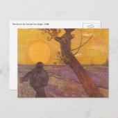 Vincent van Gogh - De Sower Briefkaart (Voorkant / Achterkant)