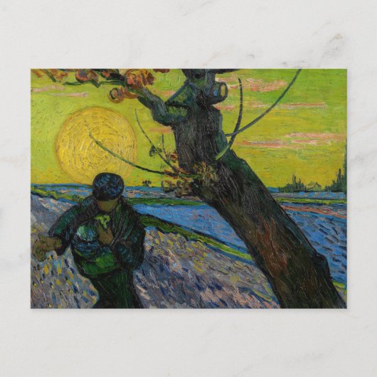 Vincent van Gogh - De Sower Briefkaart (Voorkant)