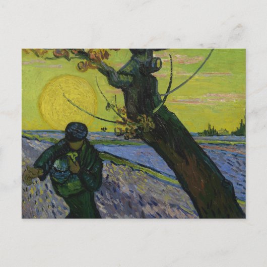 Vincent van Gogh - De Sower Briefkaart (Voorkant)