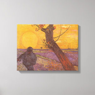 Vincent van Gogh - De Sower Canvas Afdruk