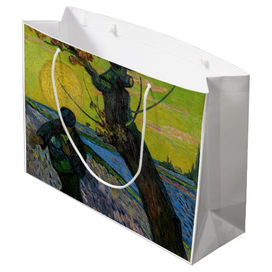 Vincent van Gogh - De Sower Groot Cadeauzakje (Achterkant Gekanteld)