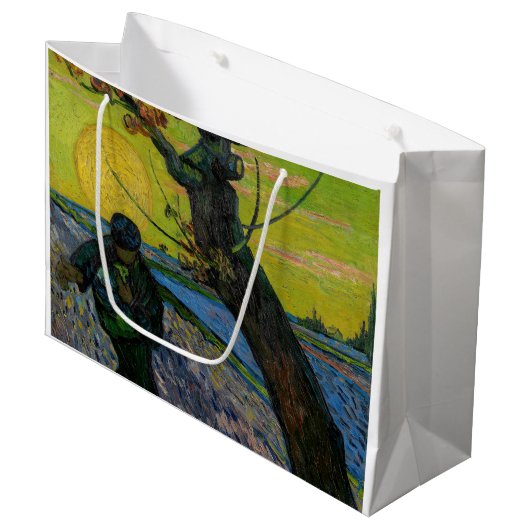 Vincent van Gogh - De Sower Groot Cadeauzakje (Voorkant Gekanteld)