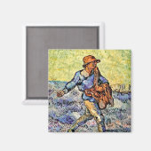 Vincent Van Gogh - de Sower - het fijne kunstschil Magneet (Voorkant / Achterkant)