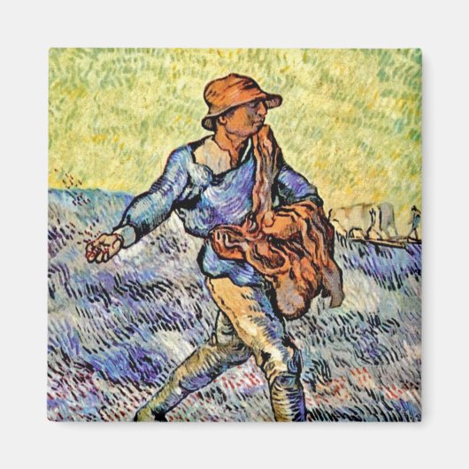 Vincent Van Gogh - de Sower - het fijne kunstschil Magneet (Voorkant)