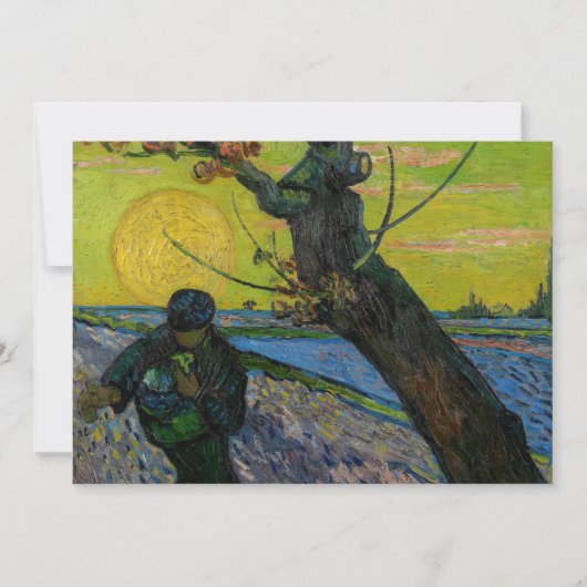 Vincent van Gogh - De Sower Kaart (Voorkant)