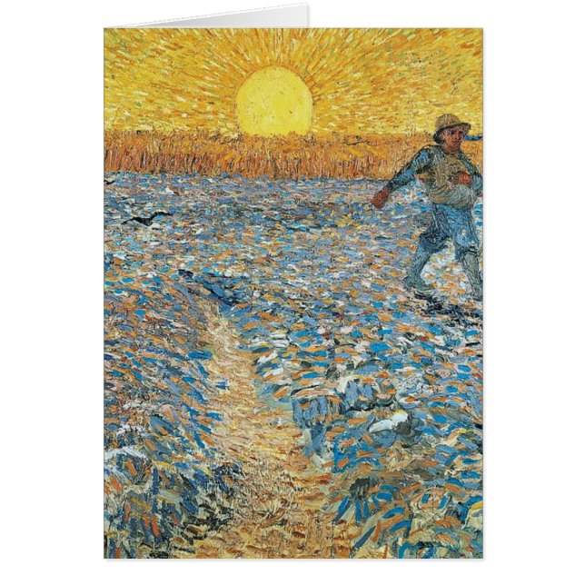 Vincent Van Gogh de Sower Painting Art (Voorkant)